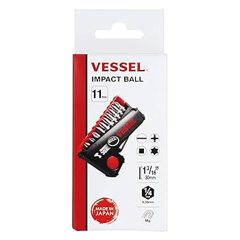 VESSEL IMPACT BALL™ Torsion Bit 10+1 PC. Set in POP-UP CASE